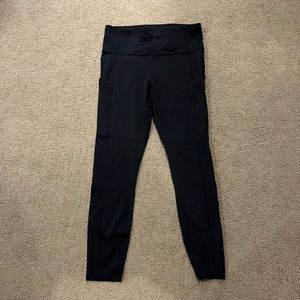 Black Lululemon Fast and Free Leggings